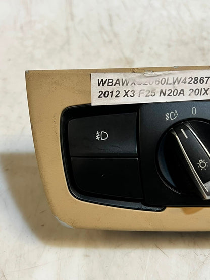 2012-2016 BMW F30 and F32 3 Series 328i Headlight Control Switch 9265297 OEM