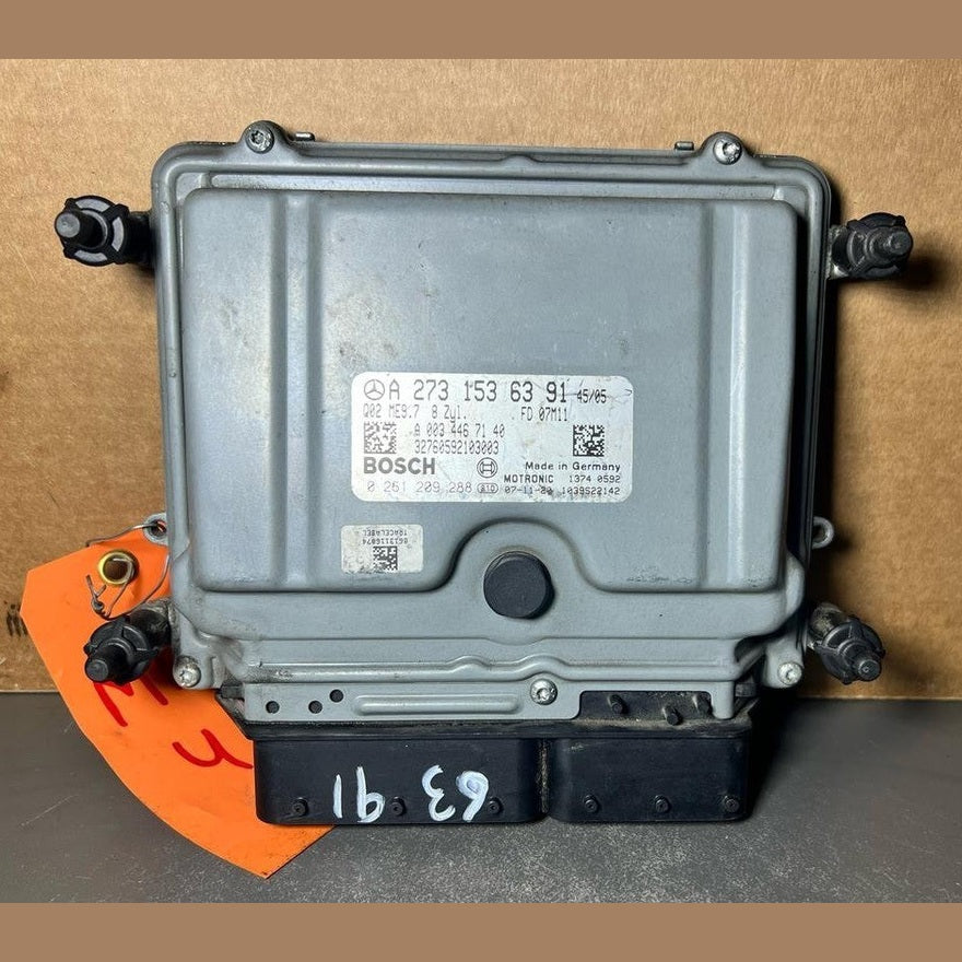 07-12 Mercedes W164 GL ML GLE ECU Engine Control Module Unit A273 1536391 OEM