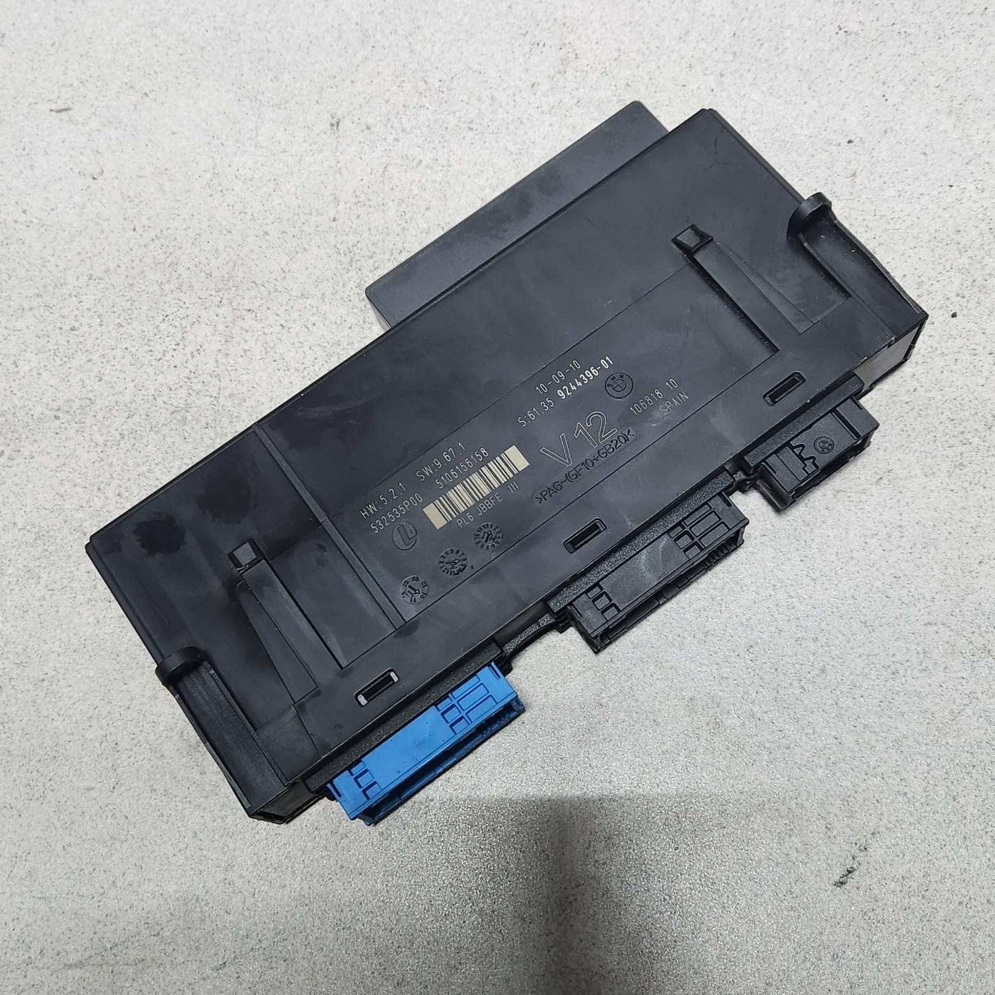 2011 BMW 535i Body Control Module 9244396 535i 550i F07 V12