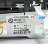 2007 BMW 650i CCC Multimedia Head Unit 65839170715 6 Series E63 and E63 LCI OEM