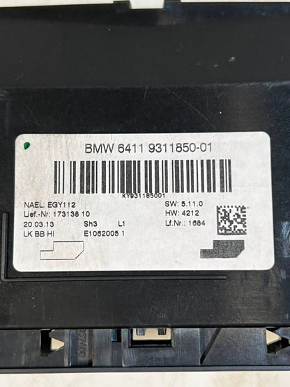 2012-2016 BMW 3 SERIES F30 328i HVAC AC Control Module 64119311850 OEM