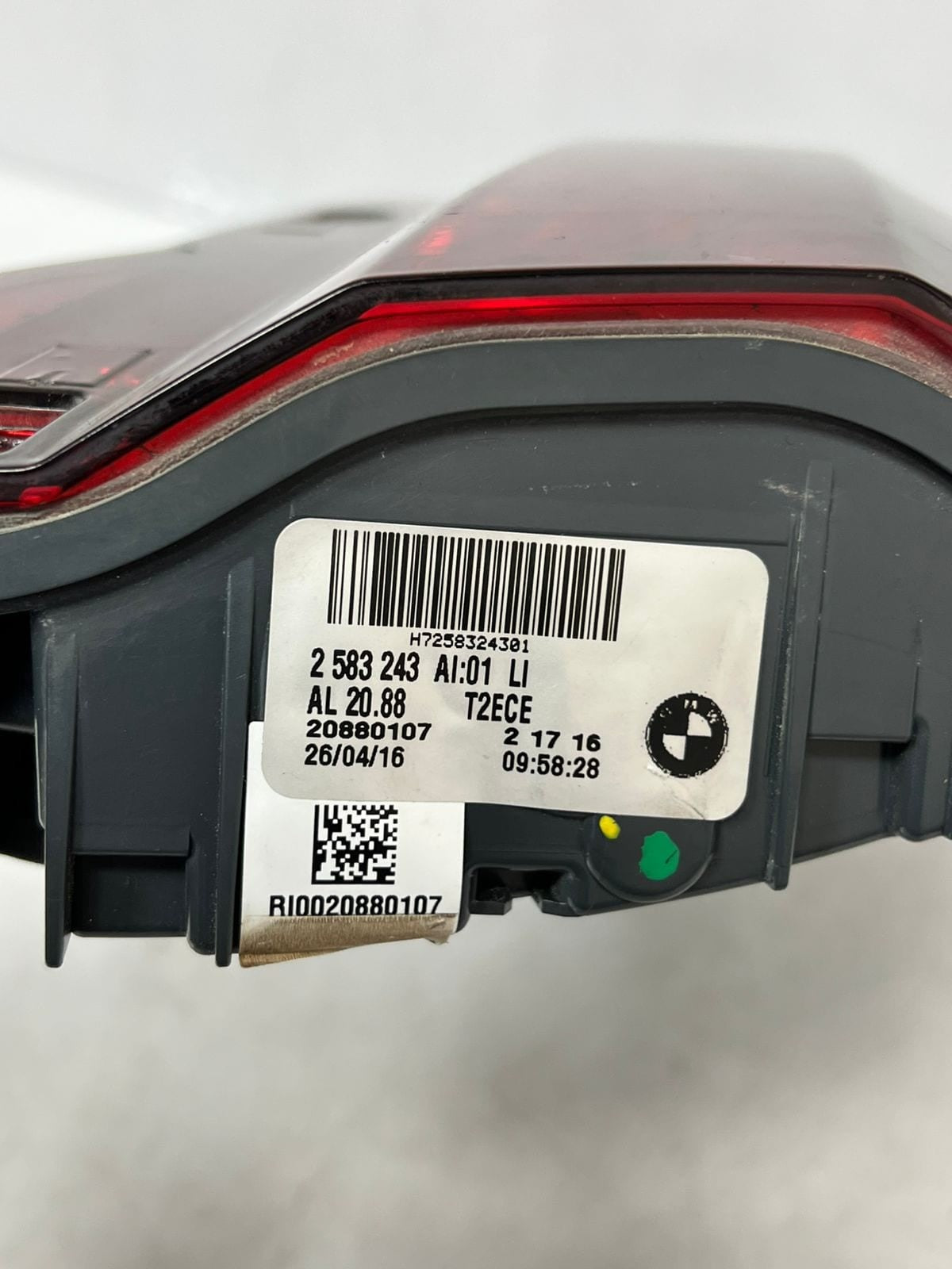 BMW 7 Series G11 G12 LED Rear Left Tailgate Tail Light 2583243 OEM