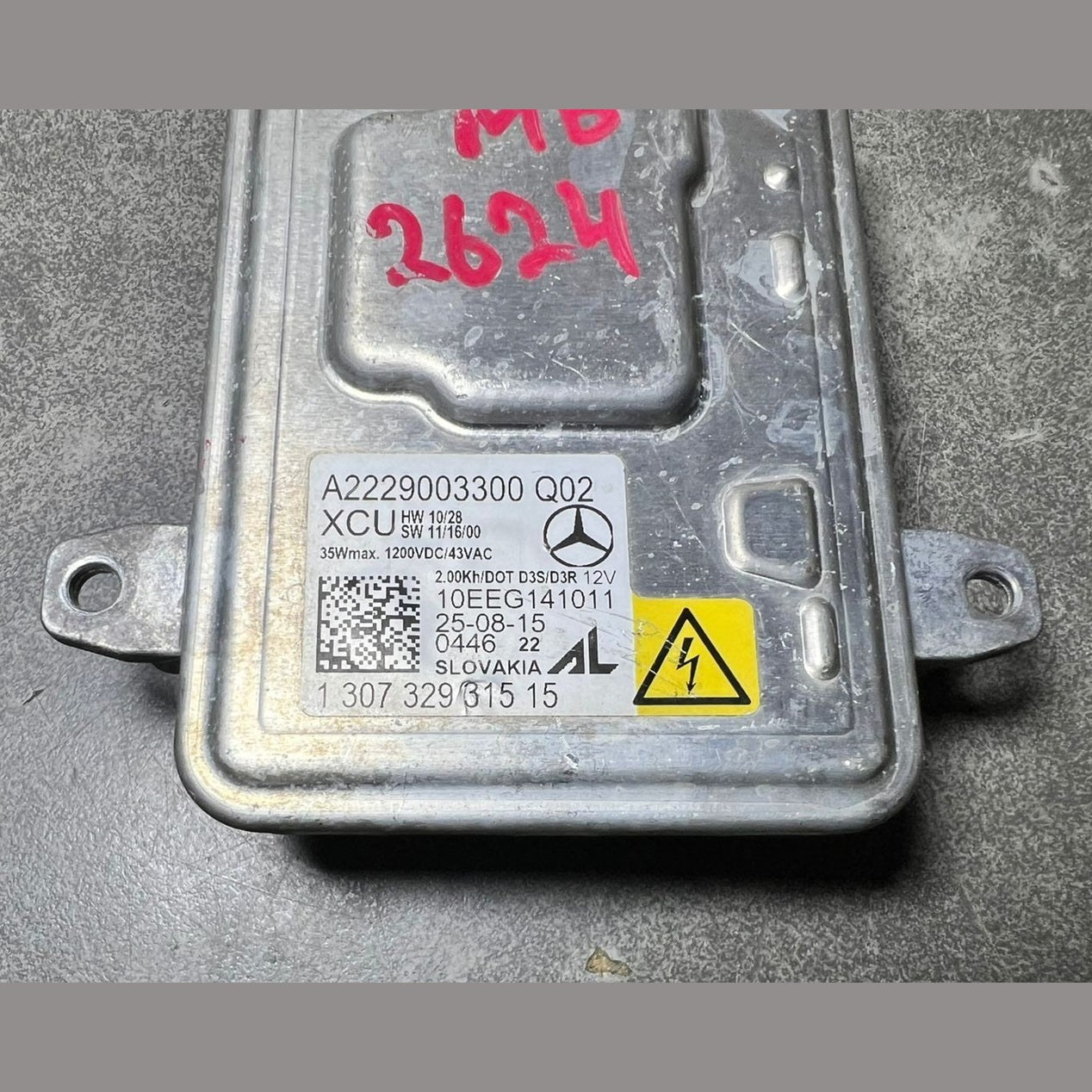 Mercedes Benz W222 Xenon Light Headlight Control Module Unit A222 9003300 OEM