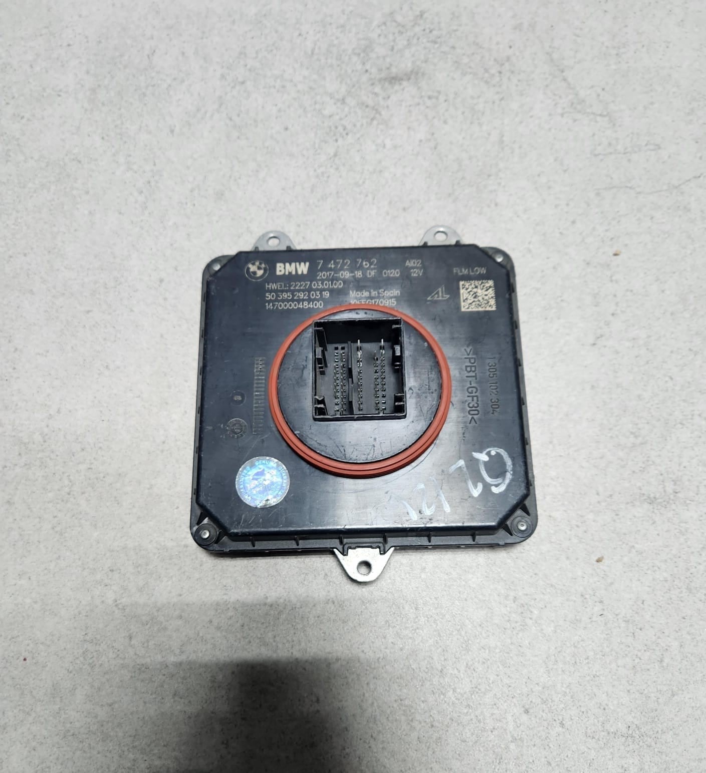 BMW Headlight LED Driver Module Control Unit Daytime Running Lights 7472762