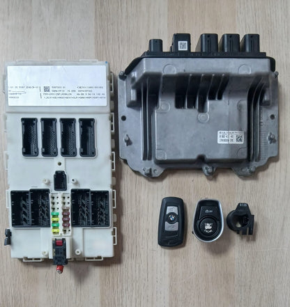 BMW 118i 318i F20 F30 2015 B38 ECU DME Set 8662411 Complete Kit w/ Key OEM