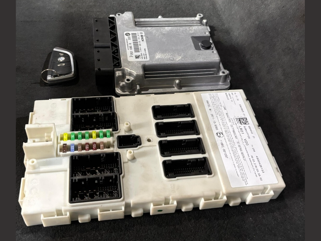 BMW  F20 F21 LCI 116d B37 N56 ENGINE CONTROL UNIT SET DDE + FEM + Key - 8583152