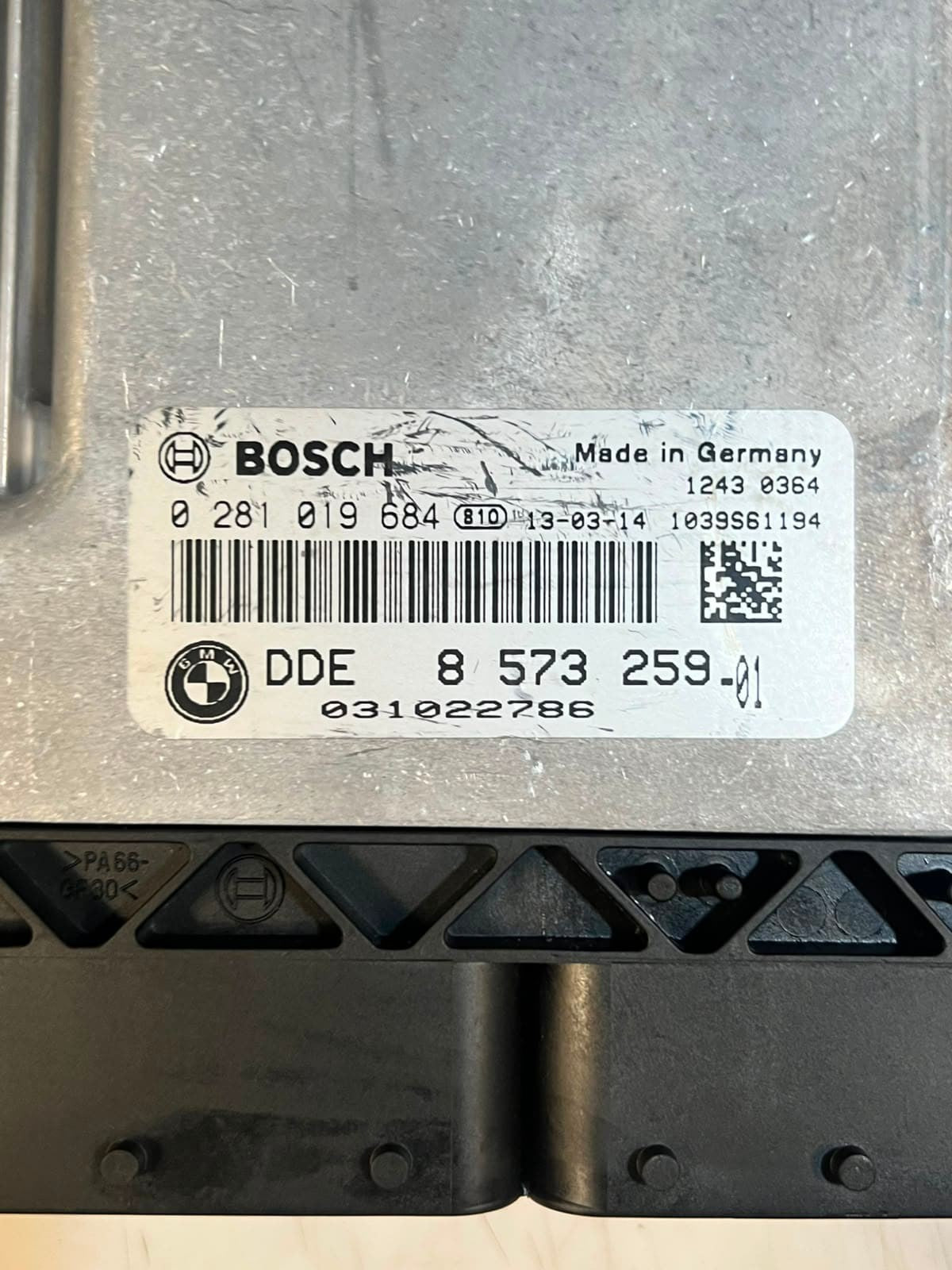 2013 BMW 3' F30 320D N47N Engine Control Unit ECU SET DDE+FEM+1KEY 8573259 