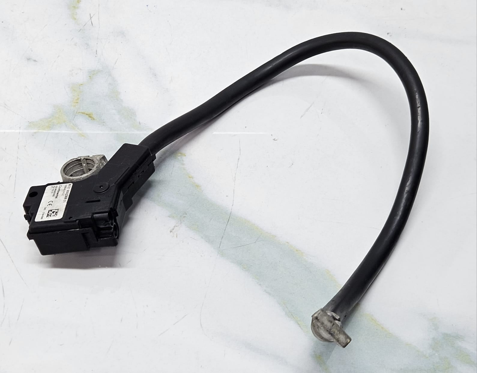 BMW 5, 6, 7 Series, X3, X4 Negative Battery Cable With Sensor 9302358 OEM