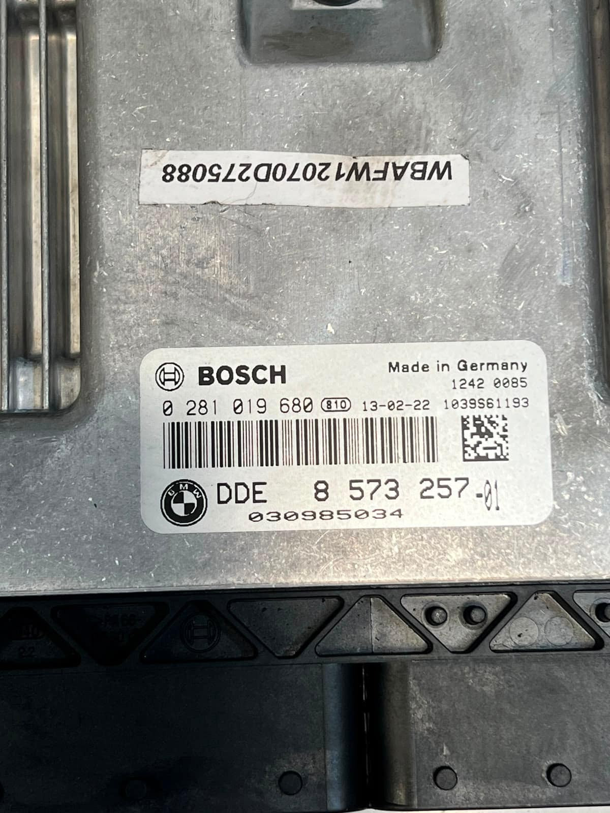 2013 BMW 5' F10 520D N47N Engine Control Unit (ECU) SET DDE+CAS4+2KEYS 8573257