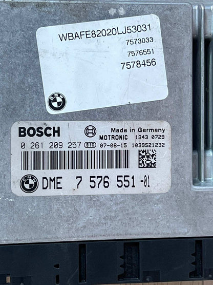 2006-2010 BMW X5 E70 BMW X5 4.8i N62 Engine Control Unit 7576551 ECU