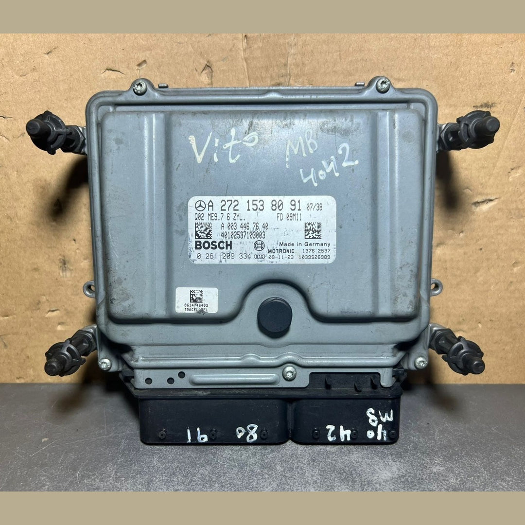 08-10 Mercedes Vito V-Class Engine Control Module Unit ECM ECU A272 1538091 OEM