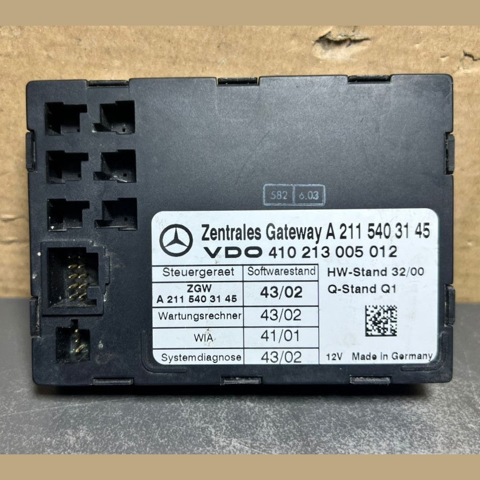 03-09 Mercedes W211 E-Class E320 Central Gateway Control Module A211 5403145 OEM