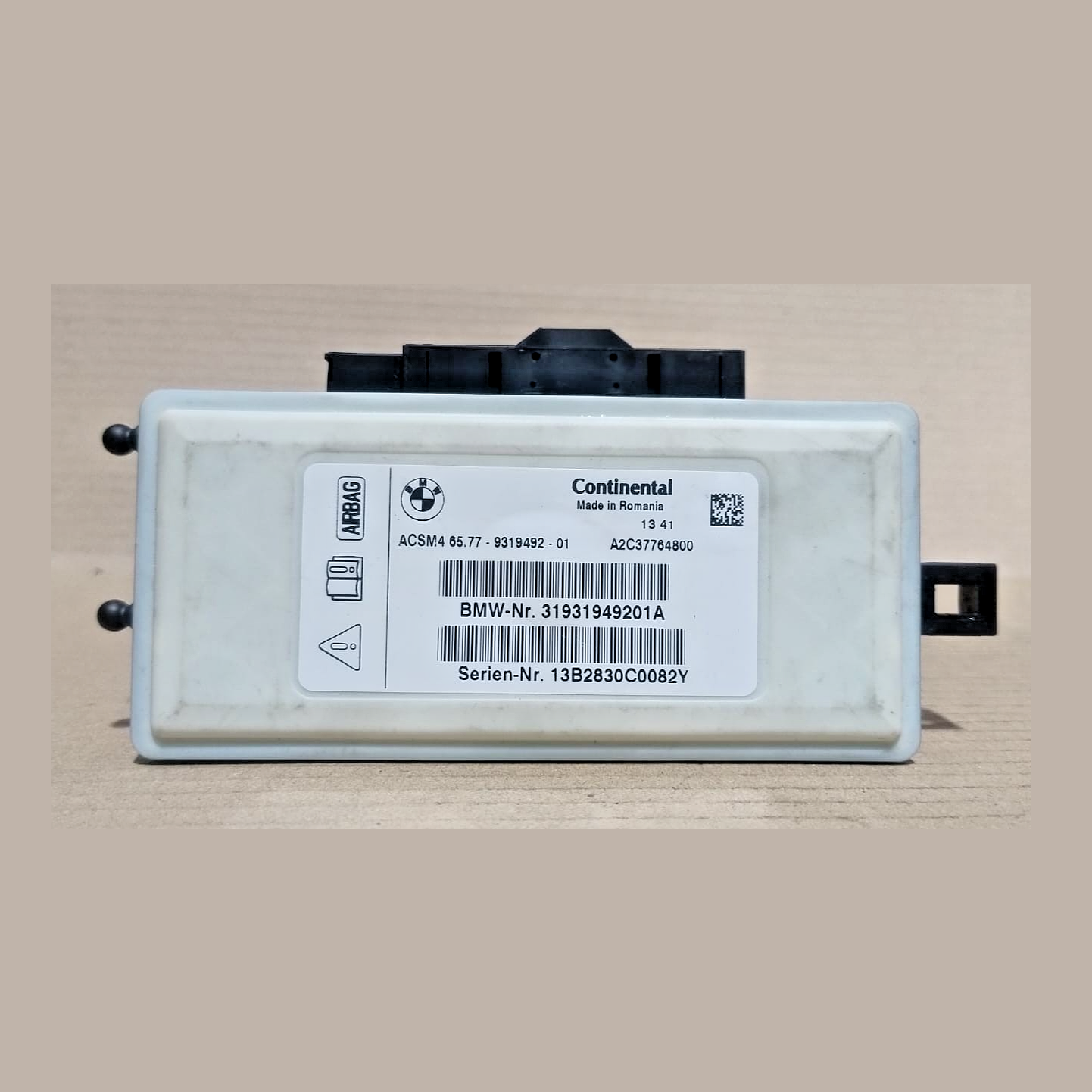 BMW X3 F25 COLLISION IMPACT  CONTROL MODULE ECU  9319492