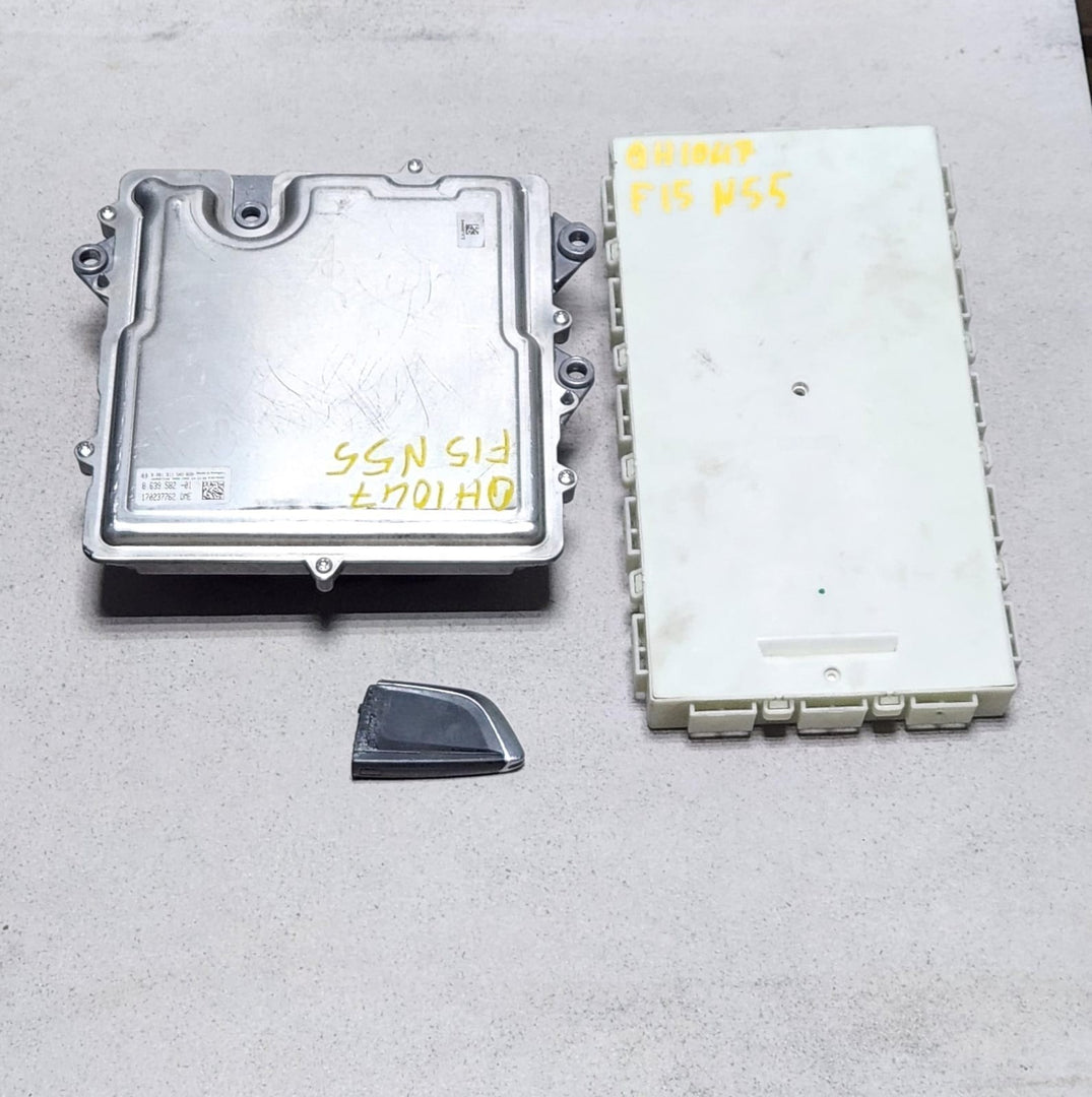 2014-2016 BMW F15 X5 3.5I Engine Control Module 8639582  N55 GASOLINE ECU SET