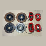 قم بتحميل الصورة إلى عارض الصور، Mercedes-Benz E63 W212 E-Class Front \ Rear Brembo Red Calipers &amp; Brake Discs