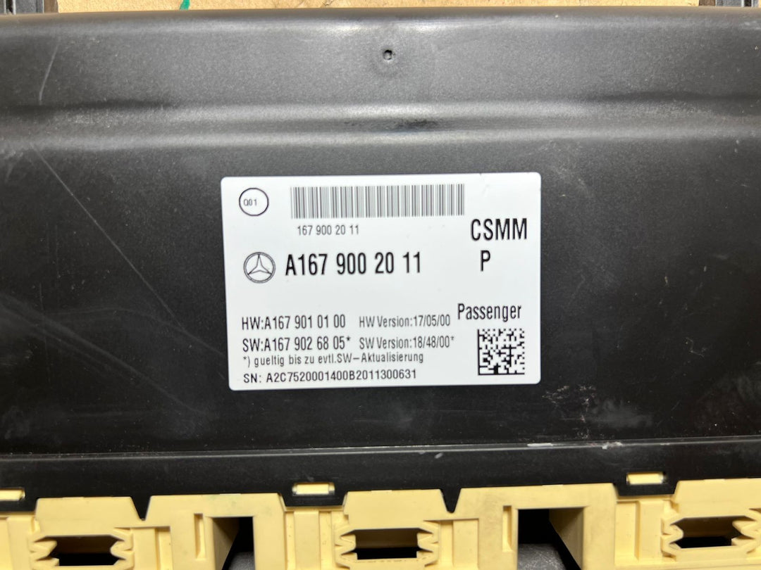 17-21 Mercedes Benz W177 A-Class Passenger Seat Control Module A167 9002011 OEM