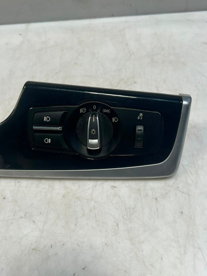 BMW 5 Series F10 F11 Headlight Switch Panel Trim Driver Glossy 9166928 OEM