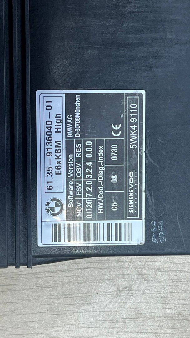 BMW 5 series E61 KBM High BODY CONTROL MODULE ECU BCM Modul 9136040
