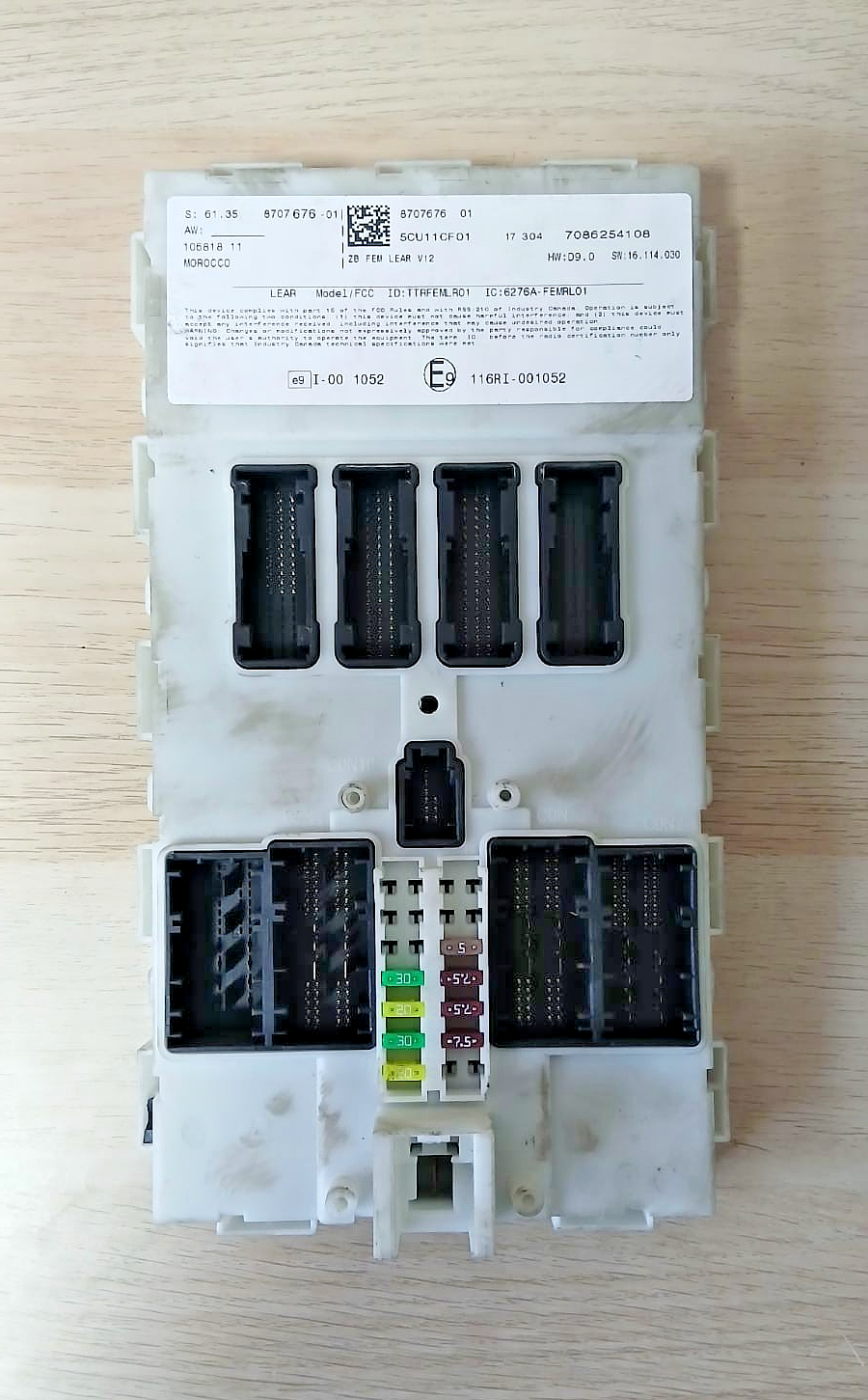 BMW F30 3 Series F30 328i 330e BCM ECU 8707676 OEM Front Clip‑On BCM ECU