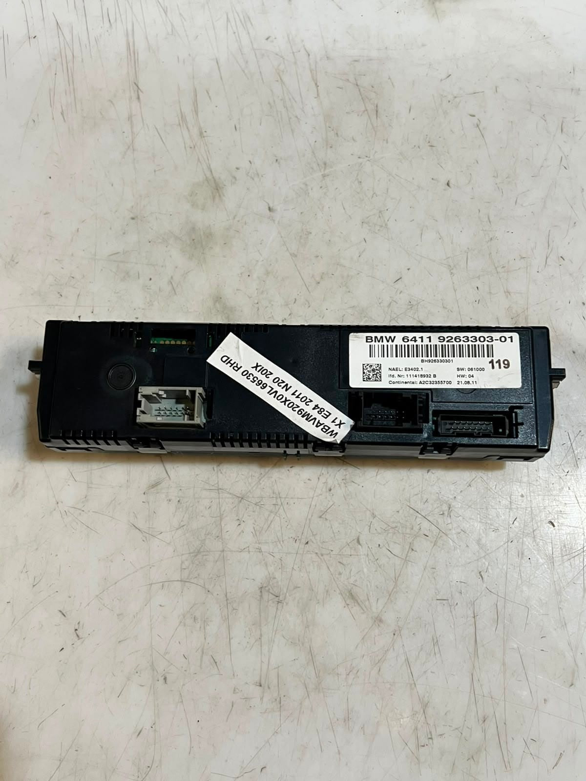 2010-2015 BMW X1 E84 E81 E82 E87 Air Conditioning Control Unit 9263303 OEM