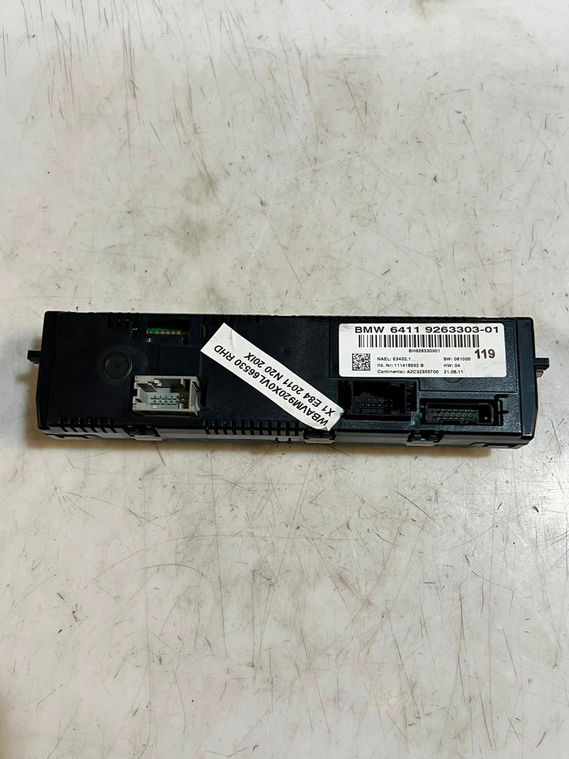 2010-2015 BMW X1 E84 E81 E82 E87 Air Conditioning Control Unit 9263303 OEM