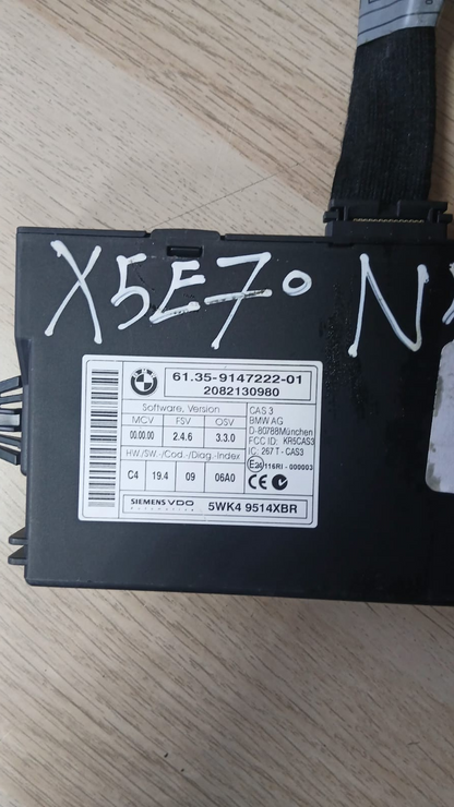 BMW X5 E70 N52 DME MSV80 ECU Kit 7594483 5WK91136 Complete Set OEM