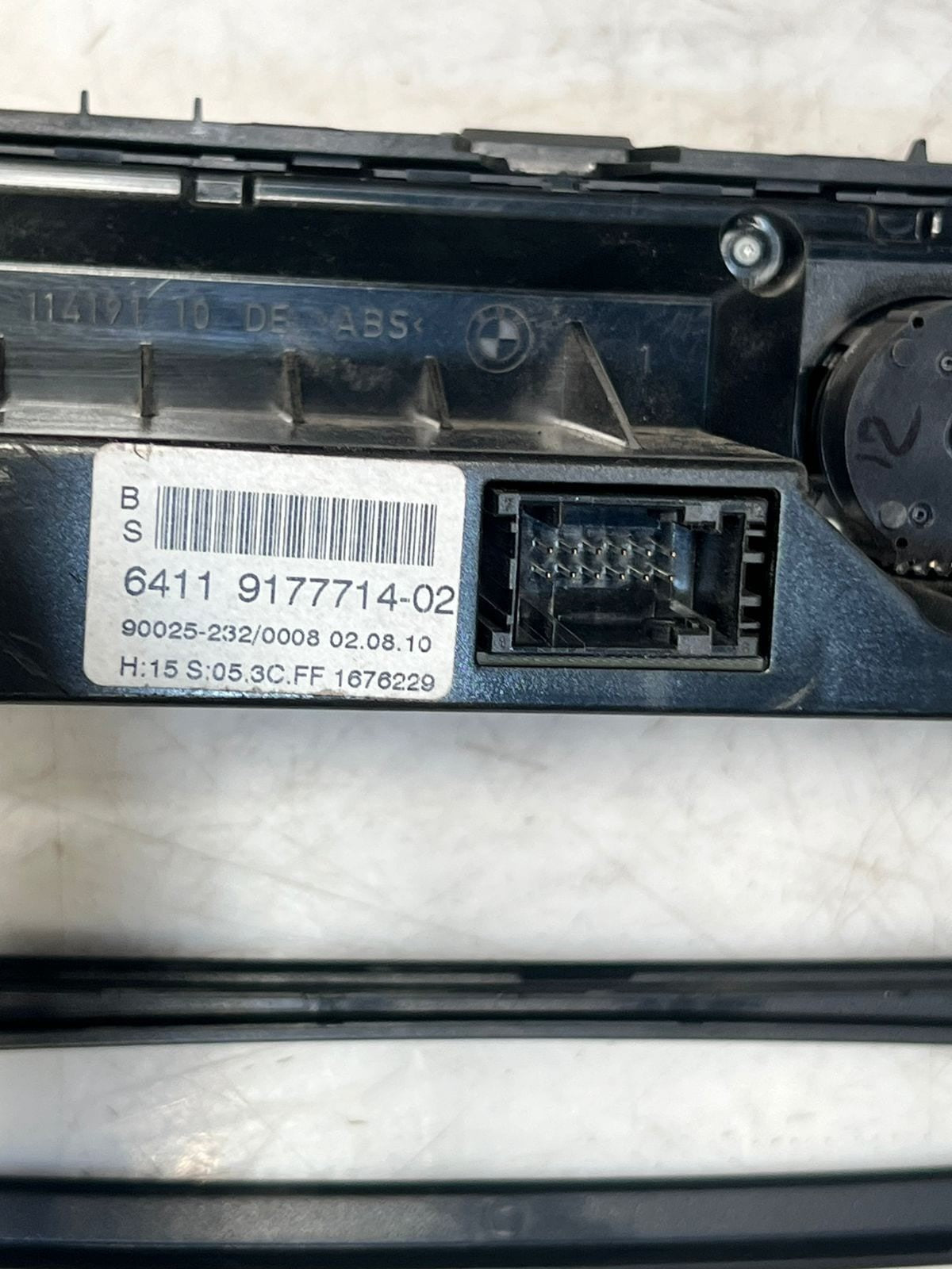 2008 BMW 525i 5' E60 E61 6' E63 E64 Ac Heater Climate Control Panel 9177714 OEM