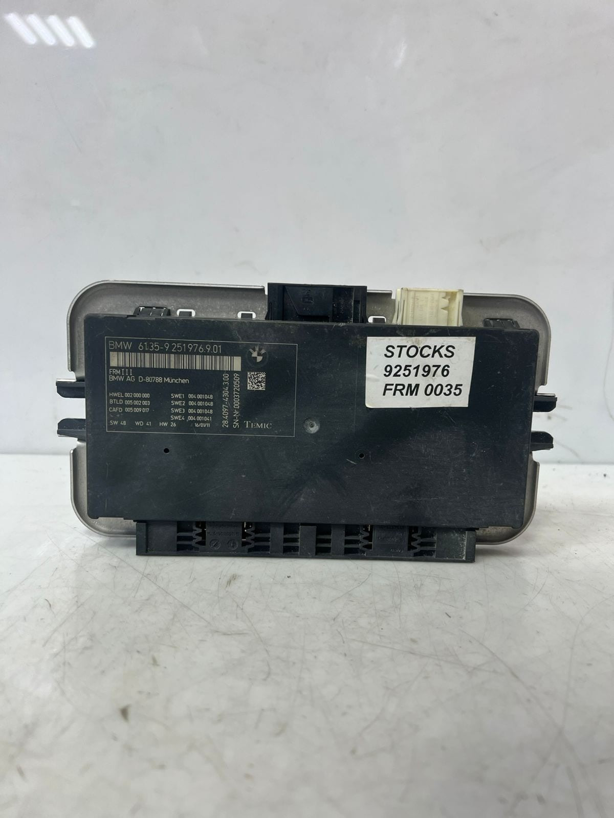 2011-2015 BMW F01 F02 F07 F10 F11 F25 528i 535i FRM3 Footwell Module 9251976 OEM
