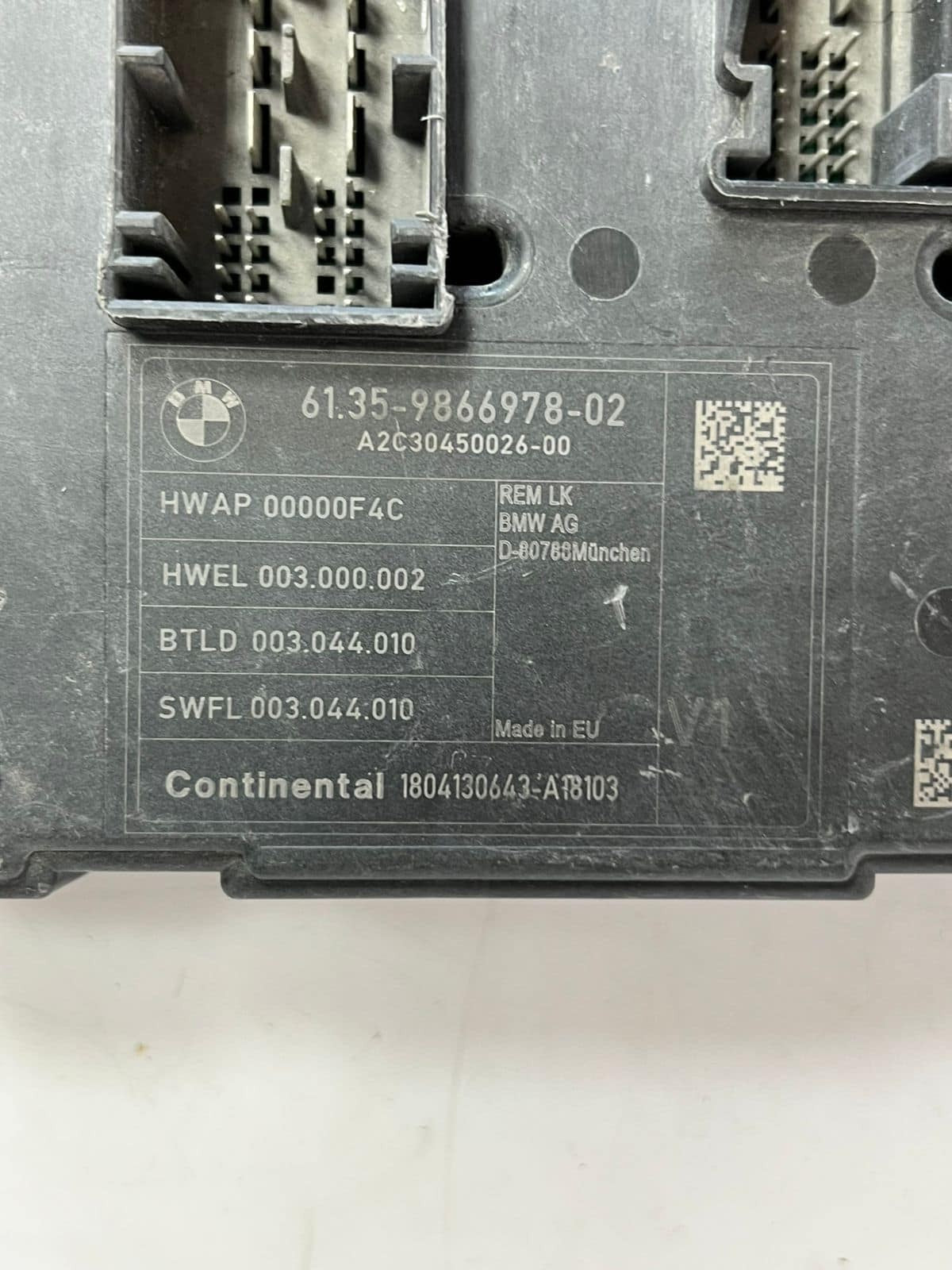 BMW F20 F21 F30 F31 F32 F33 F36 F82 F87 BCM Body Control Unit Module REM 9866978