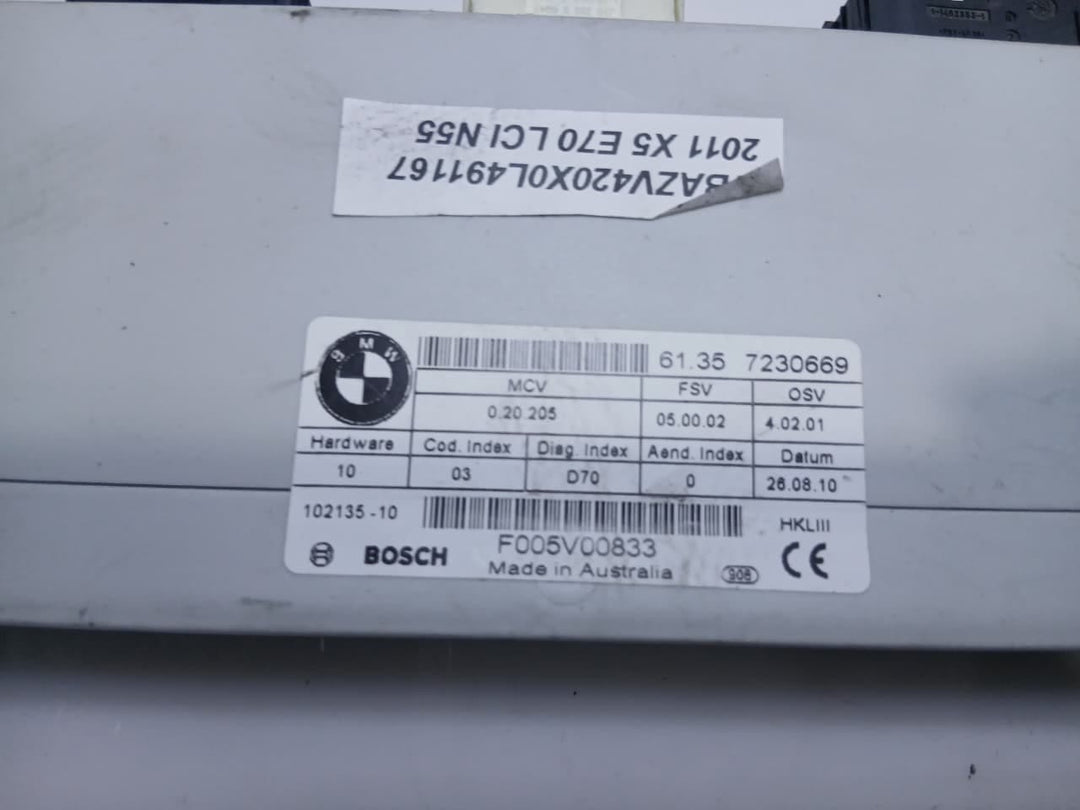 2007-2013 BMW X5 E70 and X6 E71 E72 Tailgate Control LID LIFT Module 7230669