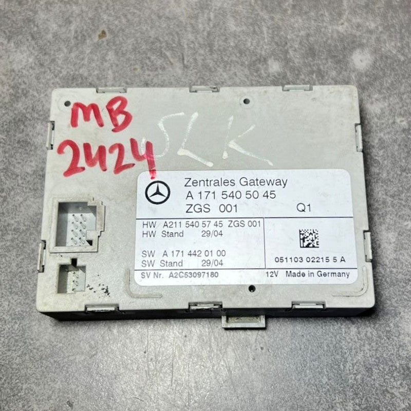 05-11 Mercedes-Benz R171 SLK350 Central Gateway Control Module A171 5405045 OEM