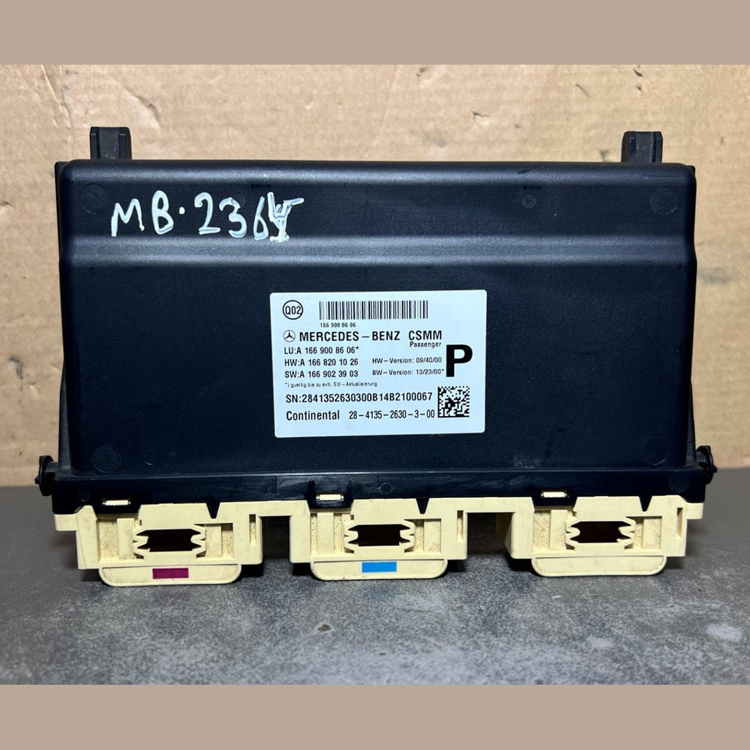 14-17 Mercedes-Benz W166 GLE 63 Passenger Seat Control Module A166 9008606 OEM