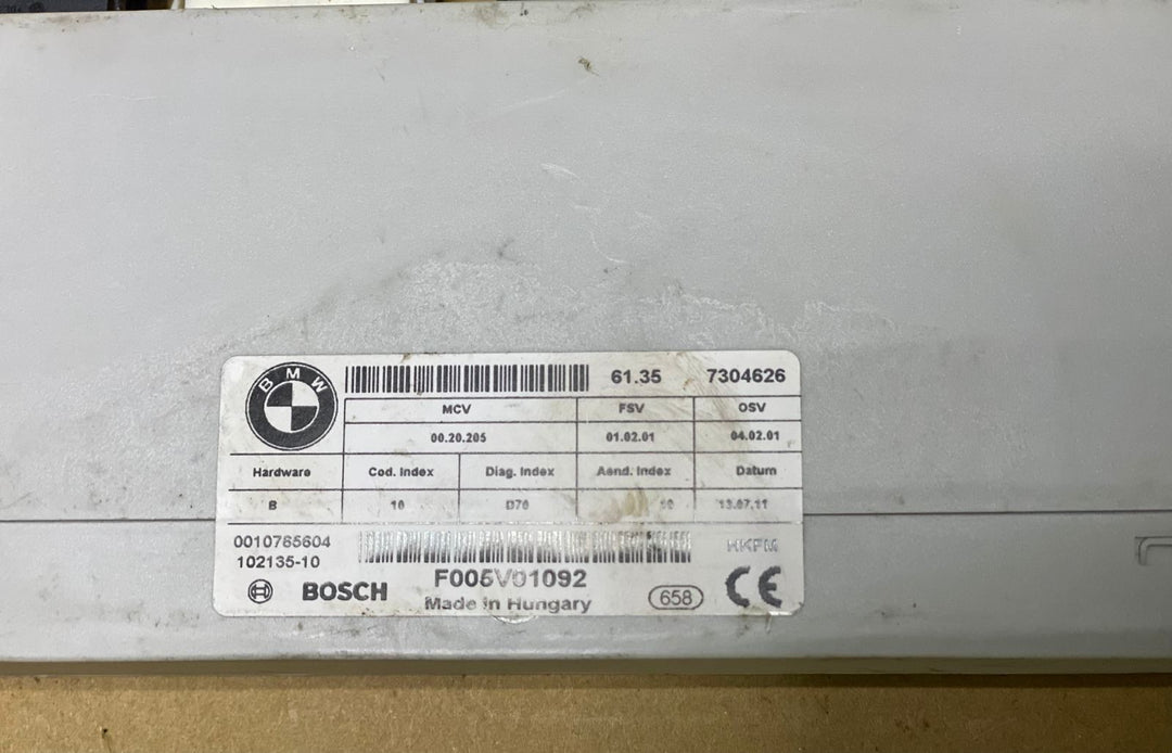 2007-2013 BMW X5 Trunk Tailgate Lid Lift Control Module 7304626 X5 E70 and X6 E7
