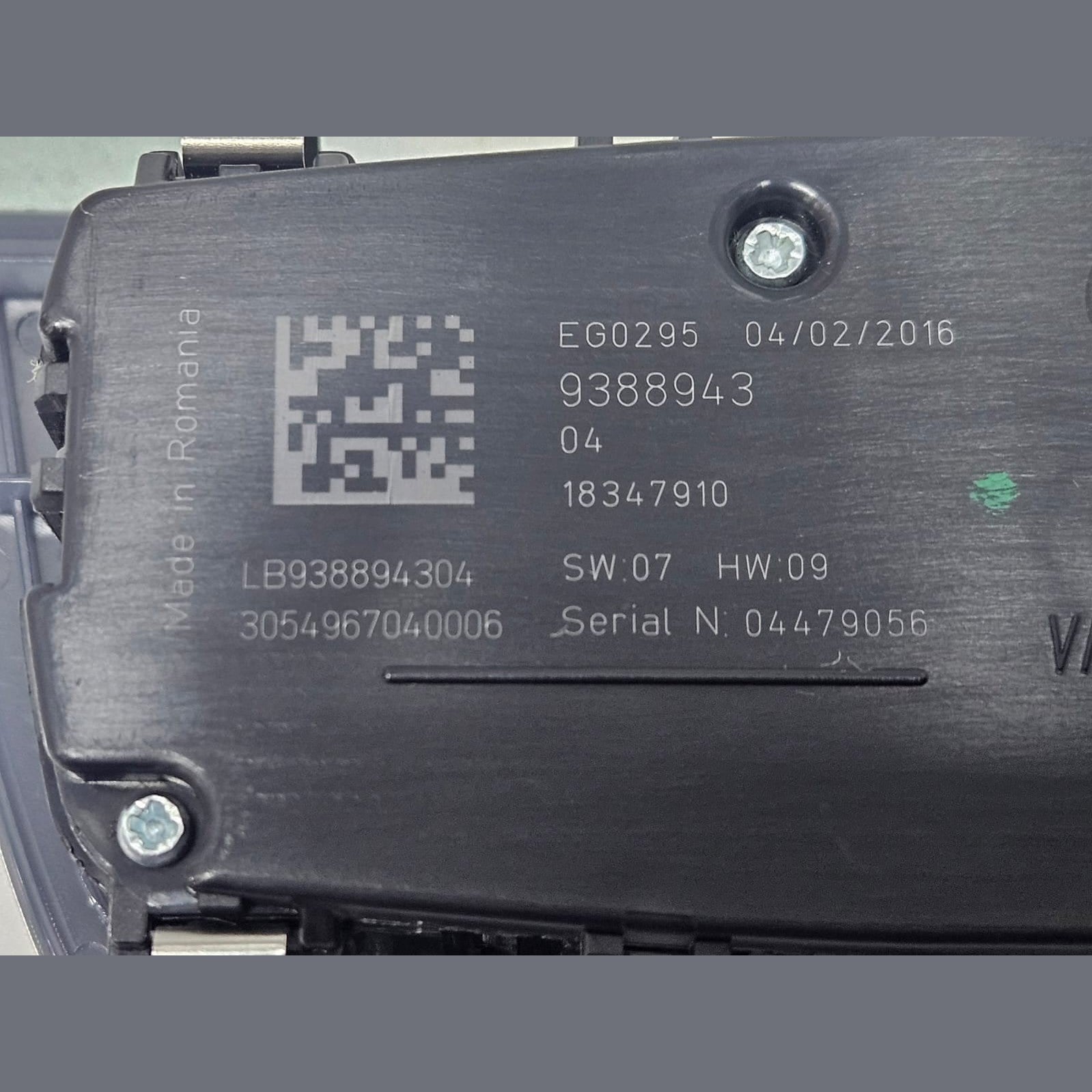 2015 BMW G11 740i RHD Head Light Switch 9388943 OEM