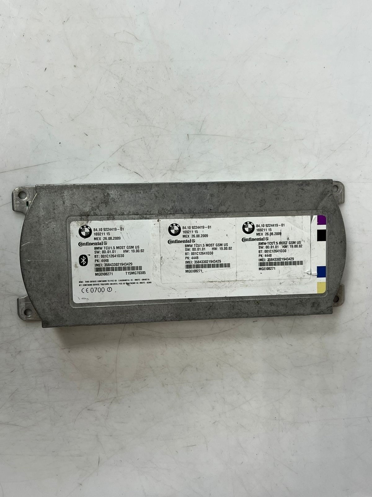 2007-2013 BMW E90 E92 3' 328i Bluetooth Telematics Control Module 9224419 OEM