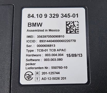 OEM BMW 1 3 SERIES F02 F20 F21 BLUTOOTH CONTROL MODULE ECU 9329345