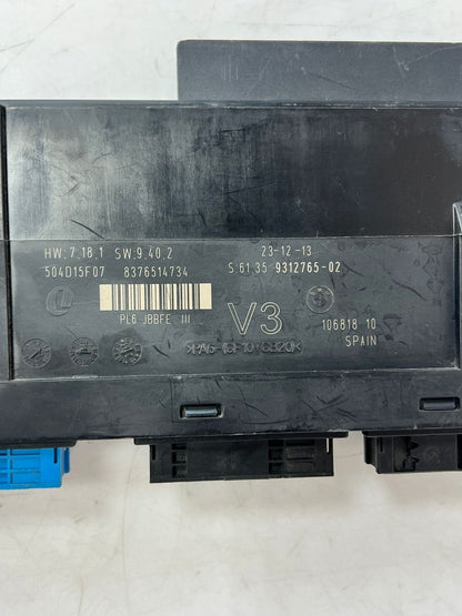 2011-2016 BMW 528i F10 5 Series Junction Box Body Control Module 9312765 OEM