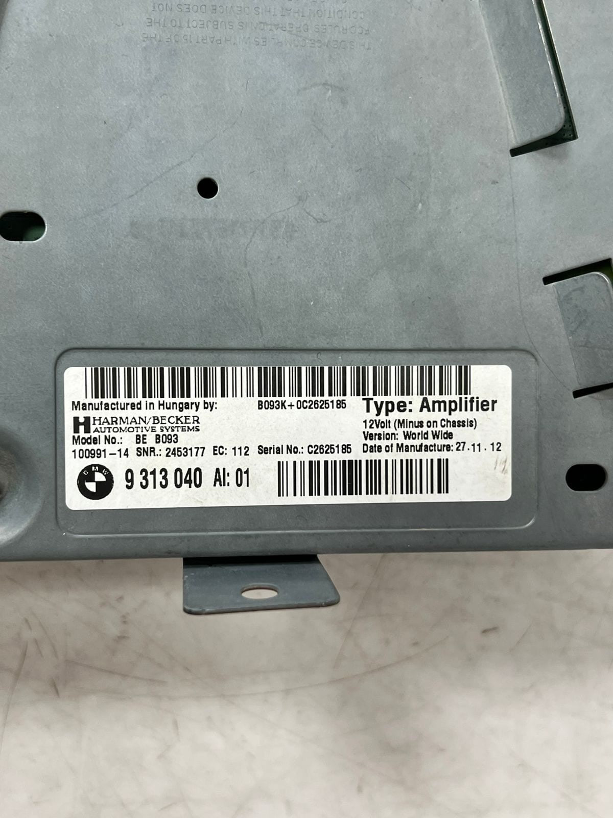 2011-2013 BMW 528i, 535i, and 550i HIFI Audio Sound System Amplifier 9313040 OEM