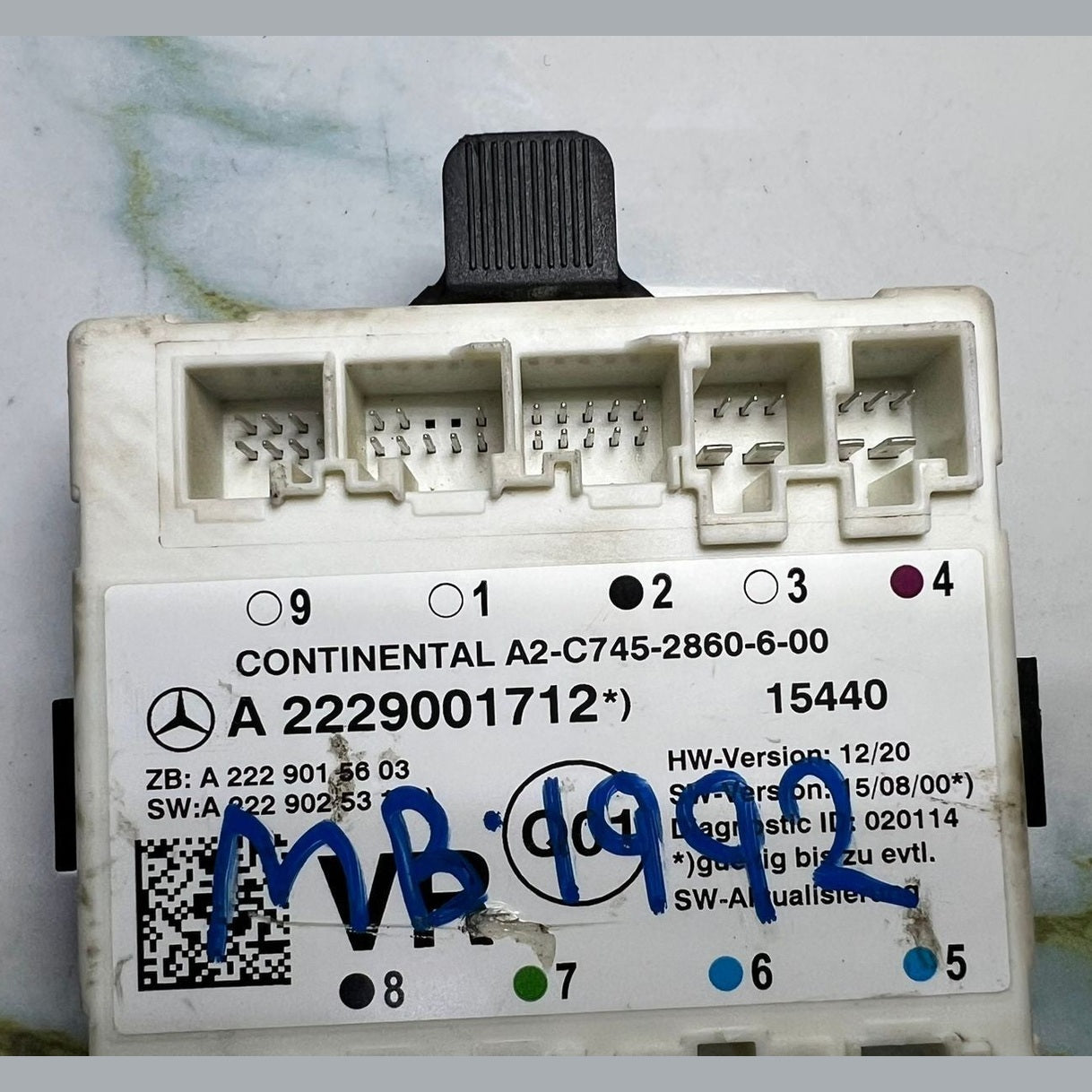 Mercedes-Benz W222 S-Class Front Right Side Door Control Module A222 9001712 OEM