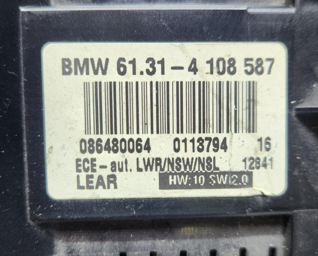 2001-2006 BMW 330Ci Headlight Switch 4108587 3 Series E46 320d