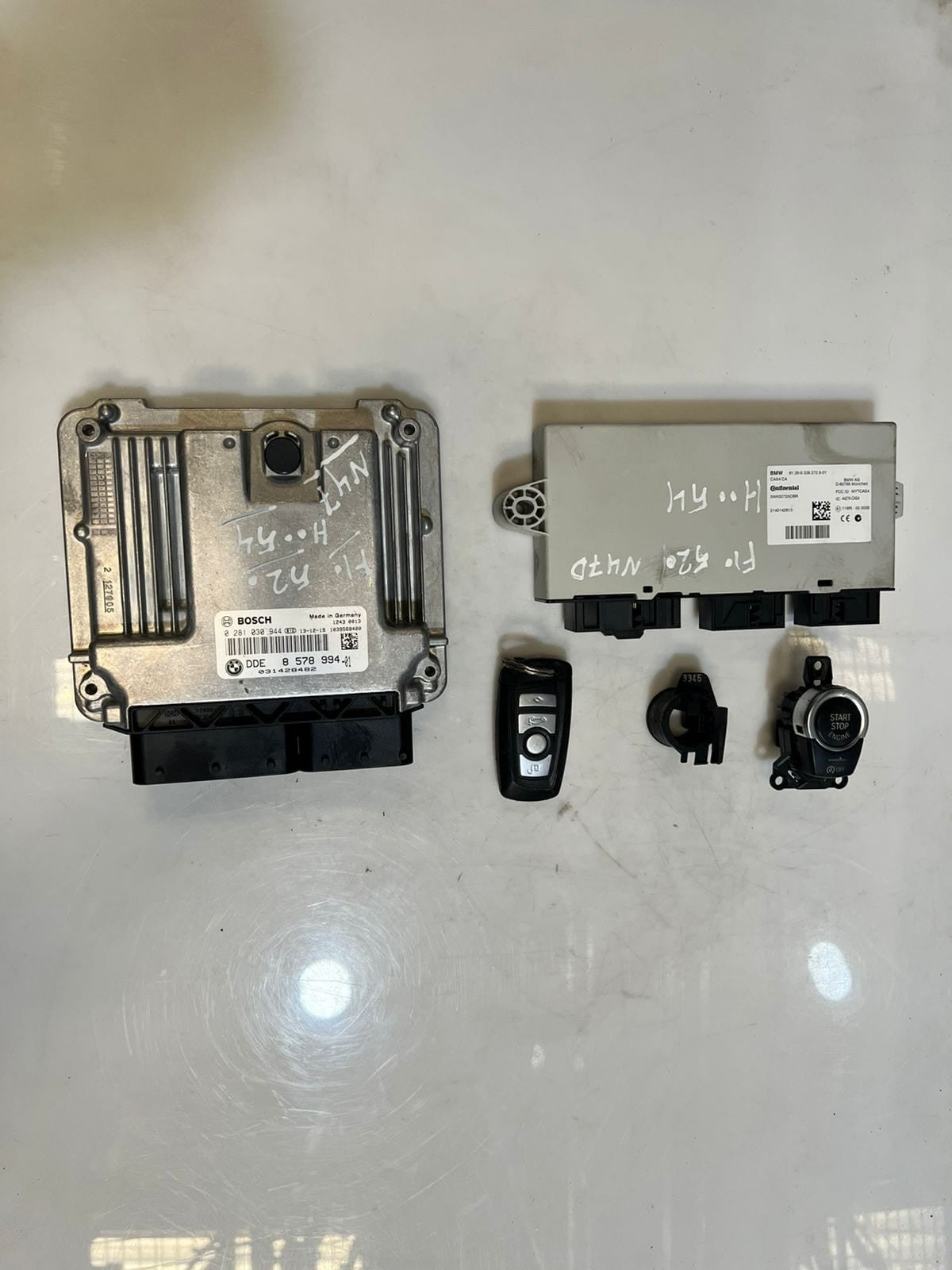 2013 BMW 520i F10 N47D Engine Control Unit ECU SET DDE+ CAS4+ 1KEY 8578994 