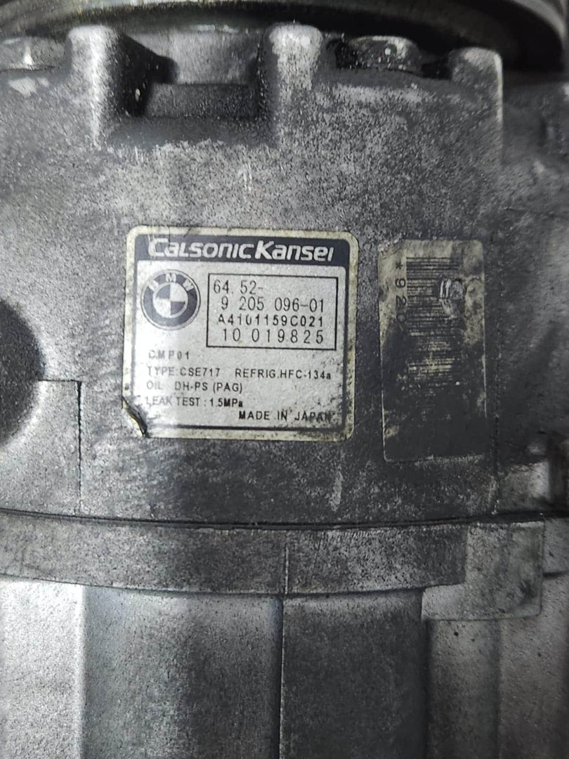 2008 BMW X6 Air Conditioning Compressor 9205096 5 GT F07 7 Ser N54 E71 3.0