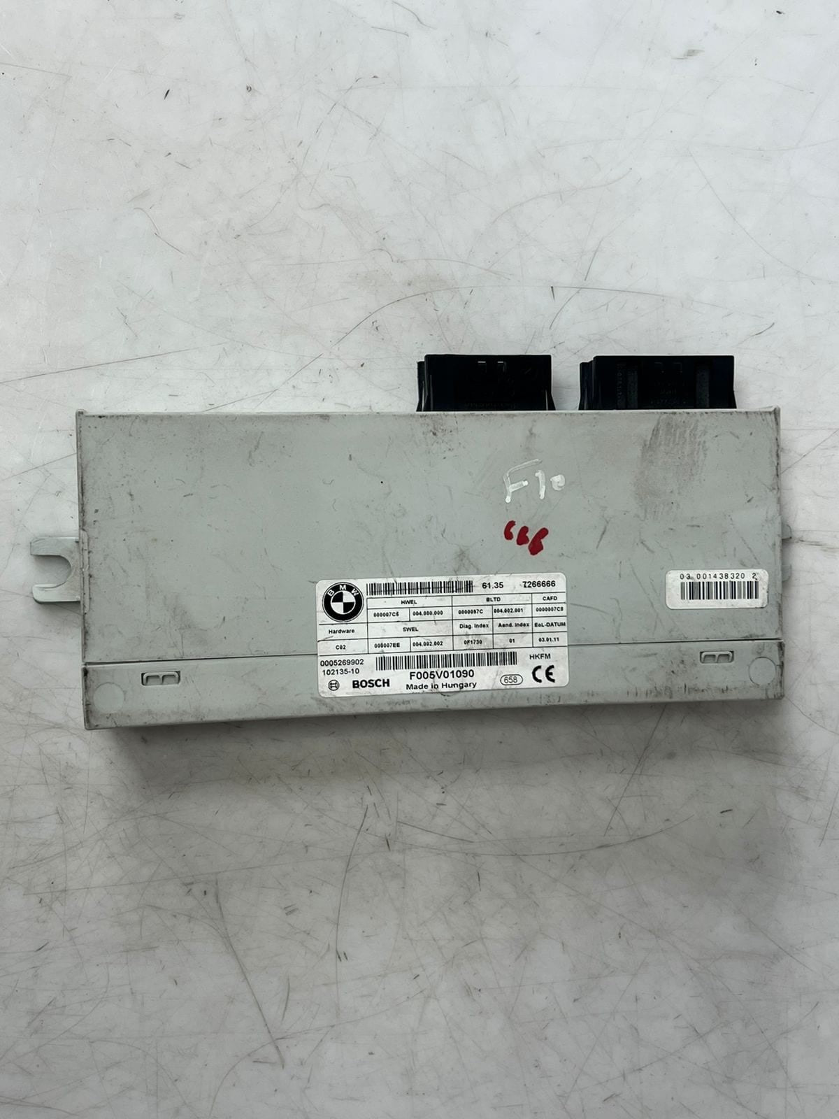 BMW 5 Series F11 Tailgate Control Module 7266666 OEM