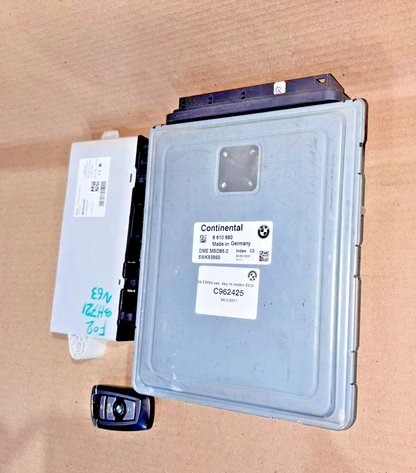 BMW 5 SERIES F02  F10 550I N63 ENGINE CONTROL UNIT  ECU KIT WITH KEY  8610680