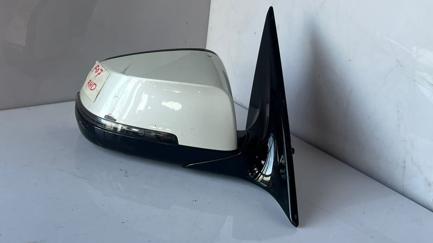 2010 BMW F07 GT LEFT Side View Mirror 7204767 RHD OEM