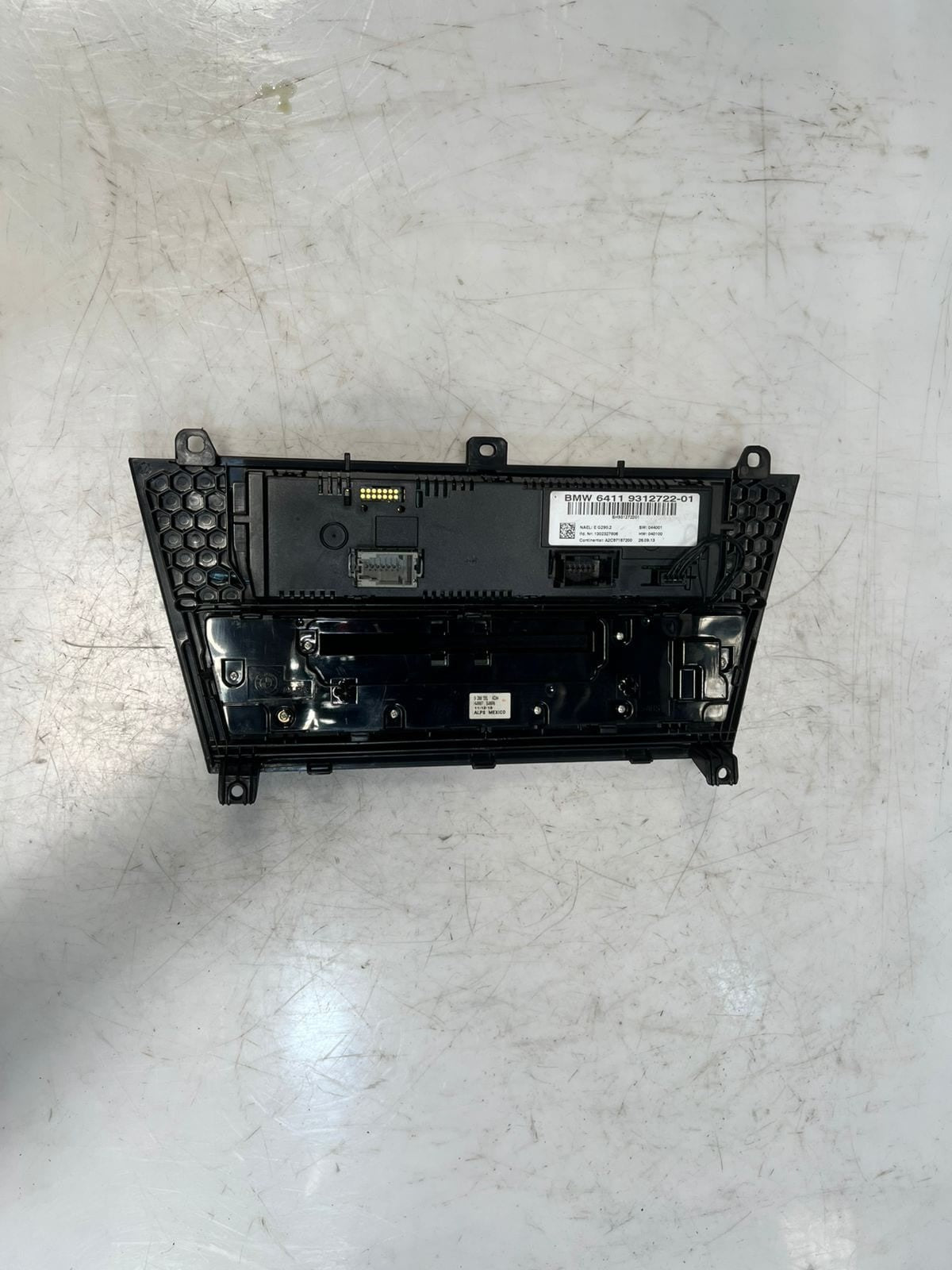 2010-2017 BMW X3 F25 and X4 F26 Climate Control A/C Panel 9312722 OEM