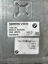 BMW E60 E90 E91 N52 323i 523i 177HP Engine Control ECU DME 7555361 Automatic