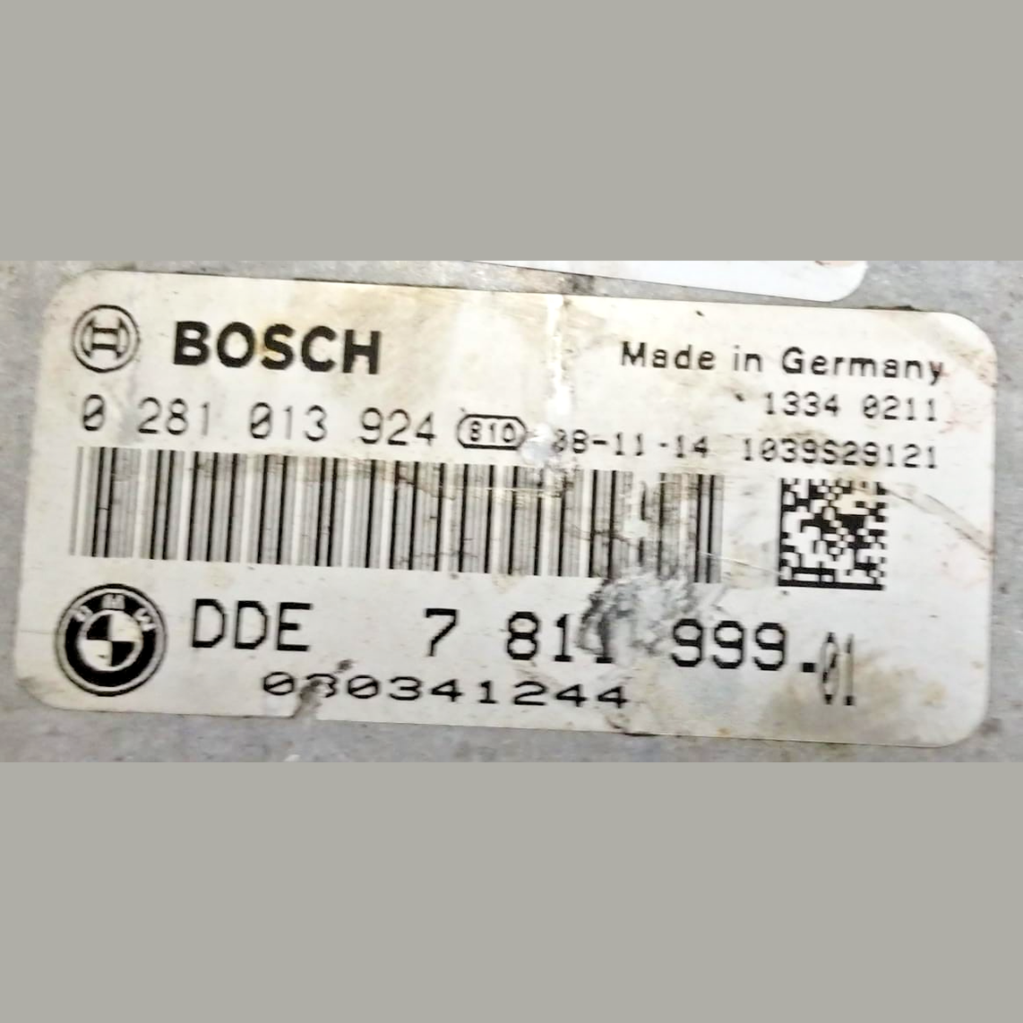 BMW X3 E83 2007 DIESEL AUTO Engine control unit module ECU DDE 7811999