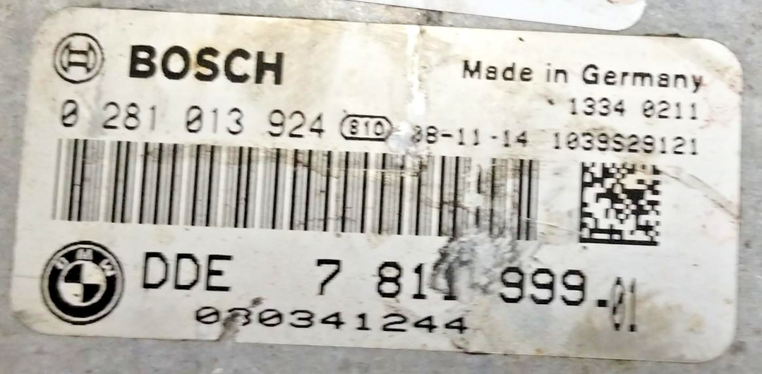 BMW X3 E83 2007 DIESEL AUTO Engine control unit module ECU DDE 7811999
