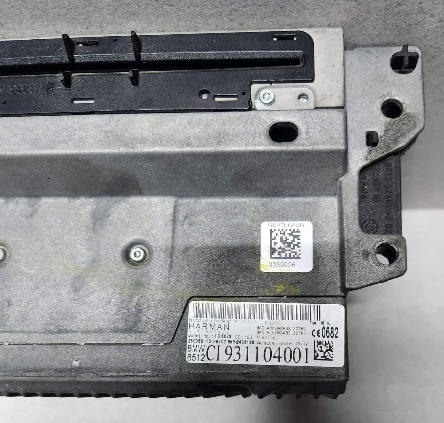 2011-2013 BMW 528i Radio Navigation Head Unit 9311040 5 Series F10 528i 535i 